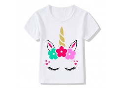 T-Shirt Licorne fleurie...